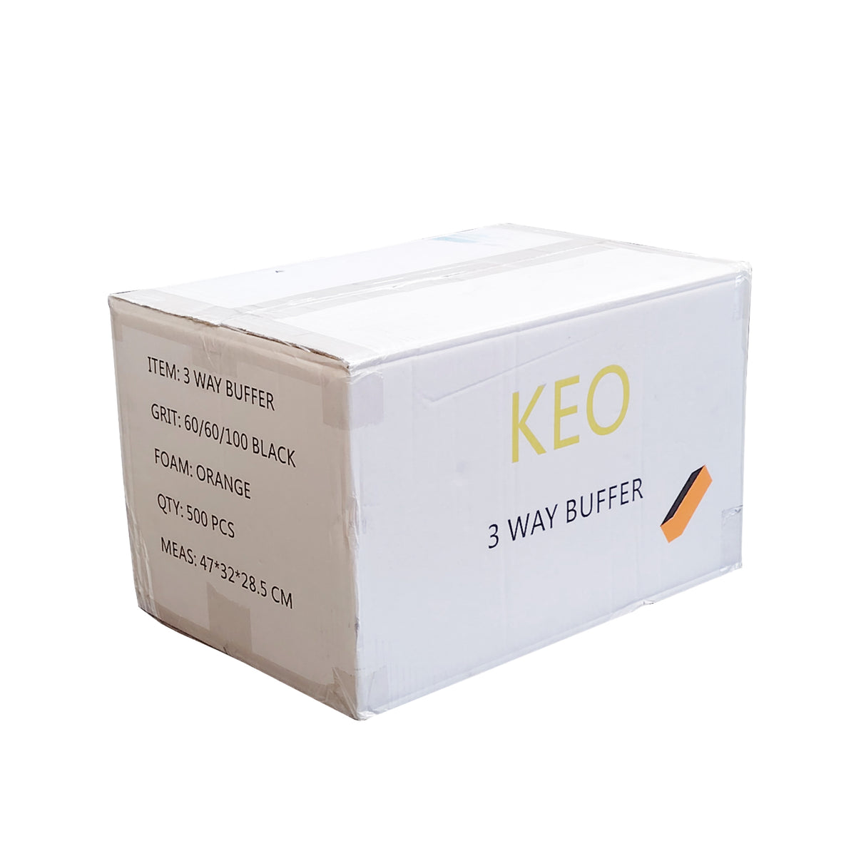 3-Way Buffer Orange Block 100/180 Box of 500pcs Black Sand