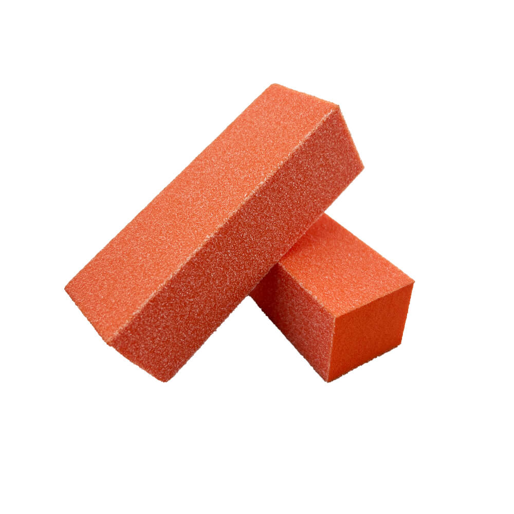 3-Way Buffer Orange Block 100/180 White Sand Stacked
