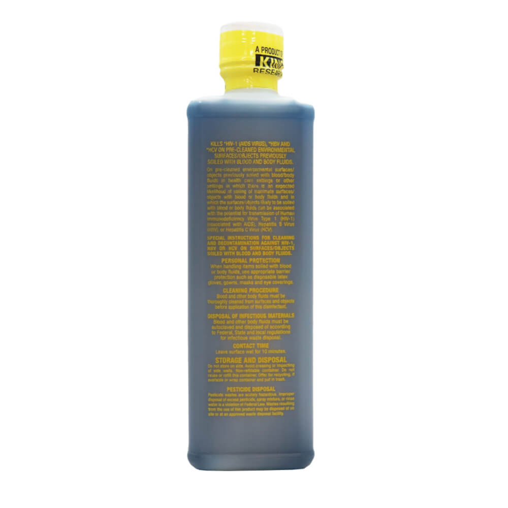 Barbicide Disinfectant Solution 16oz Back View