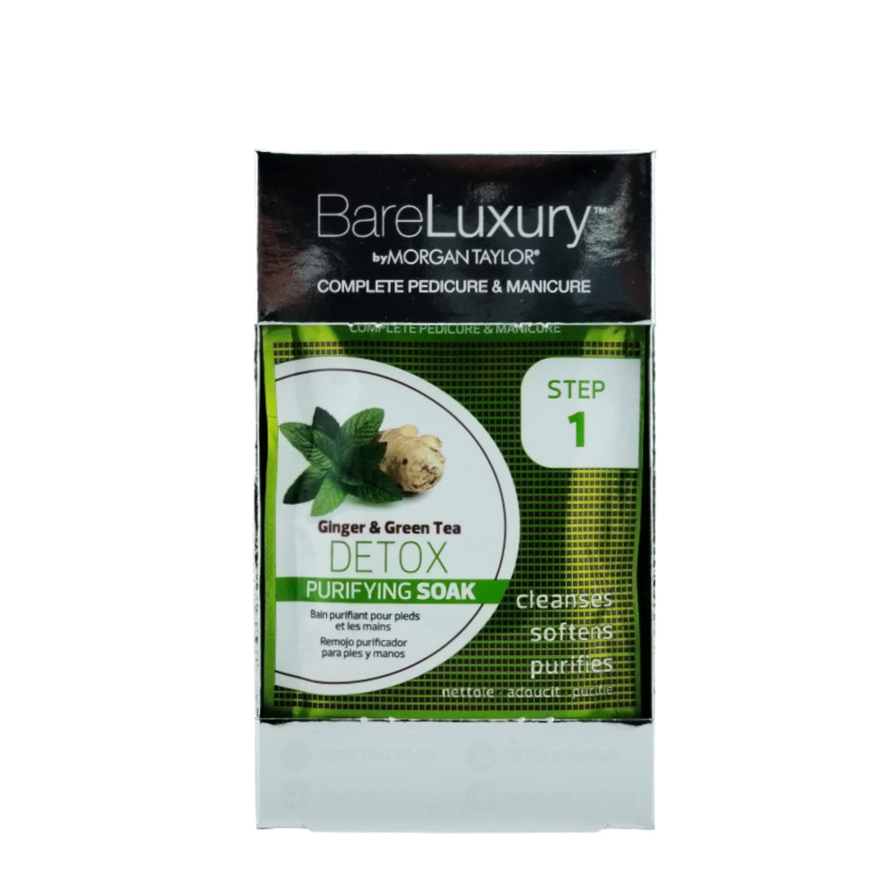 BareLuxury 4 Step Pedicure Pack - Ginger & Green Tea