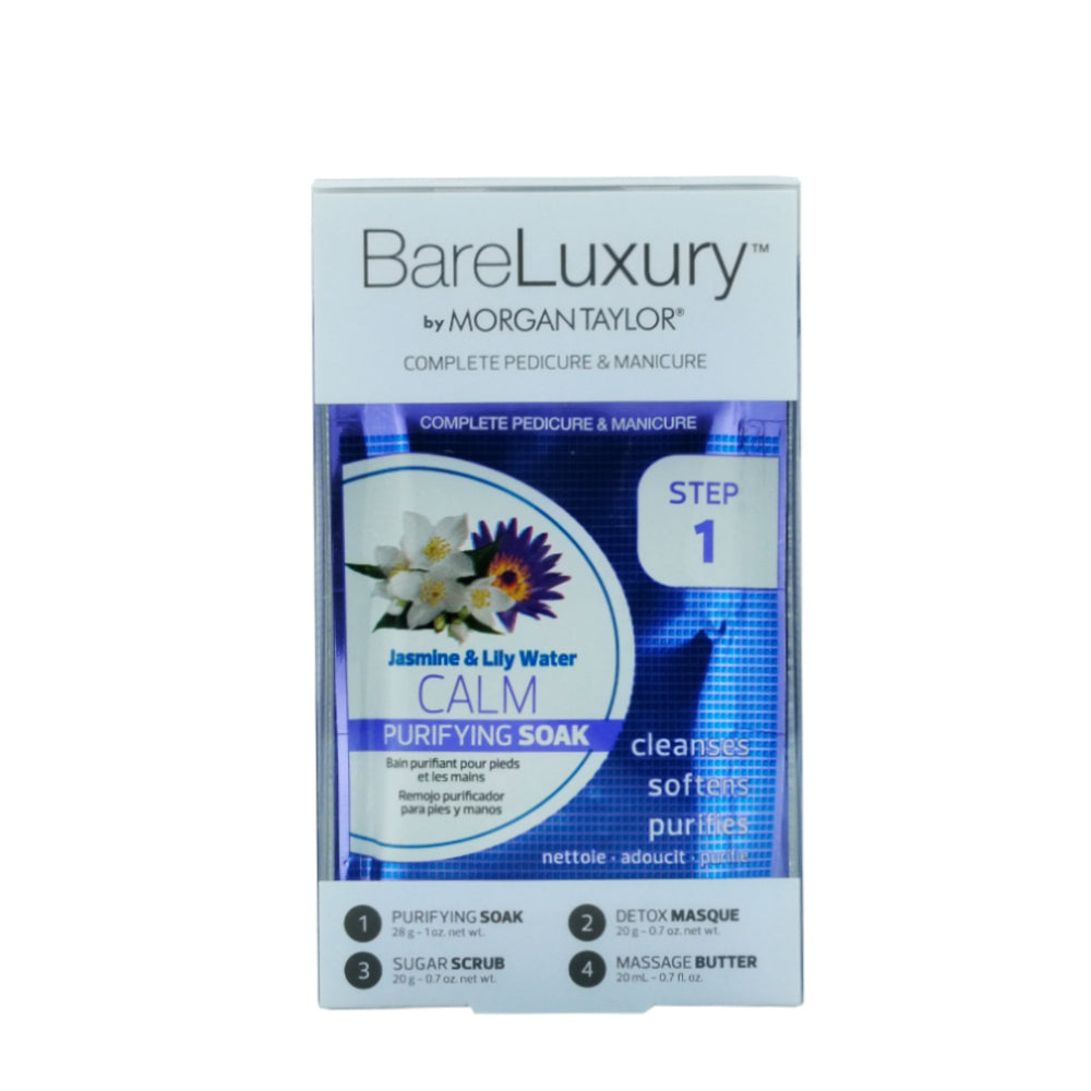 BareLuxury 4 Step Pedicure Pack - Jasmine & Lily Water