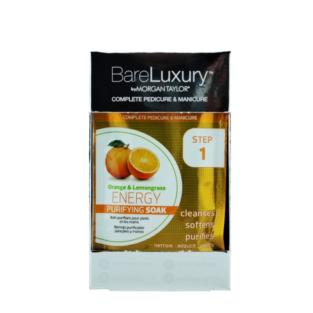 BareLuxury 4 Step Pedicure Pack - Orange & Lemongrass