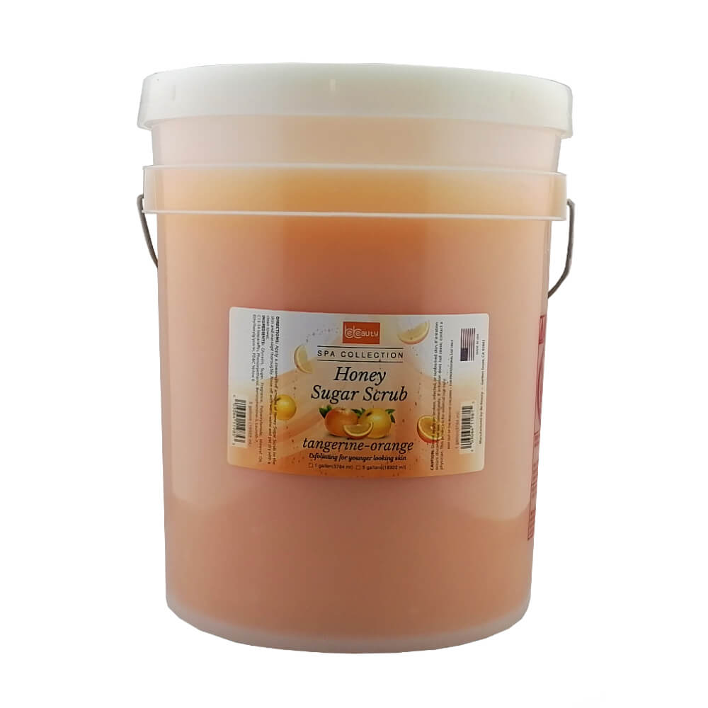 Be Beauty Honey Sugar Scrub (5 gallon) Bucket - Tangerine Orange