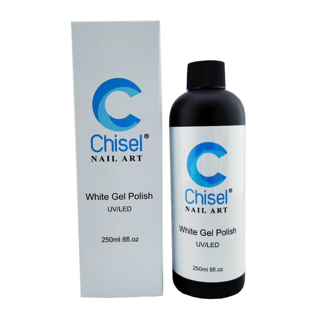 Chisel White Gel Polish Refill Box and Bottle 237ml 8oz
