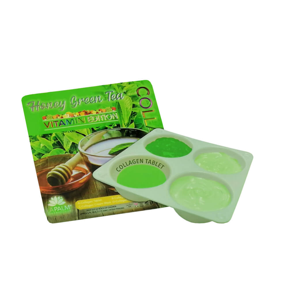CollagenSpa 4 Step Pedicure Tray - Honey Green Tea Single Pack Content View