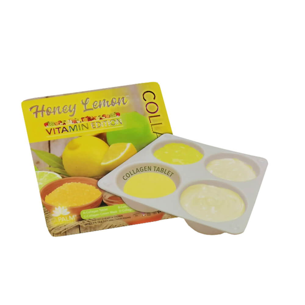 CollagenSpa 4 Step Pedicure Tray - Honey Lemon Single Pack Content View