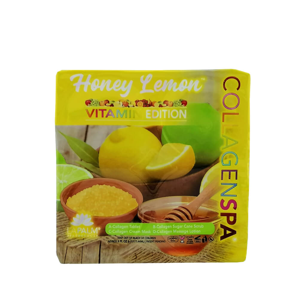 CollagenSpa 4 Step Pedicure Tray - Honey Lemon Single Pack Front View