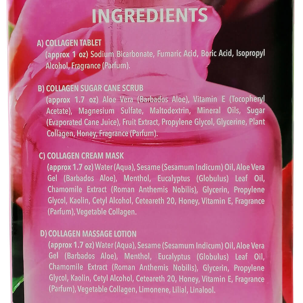 CollagenSpa 4 Step Pedicure Tray - Honey No.5 Ingredients List