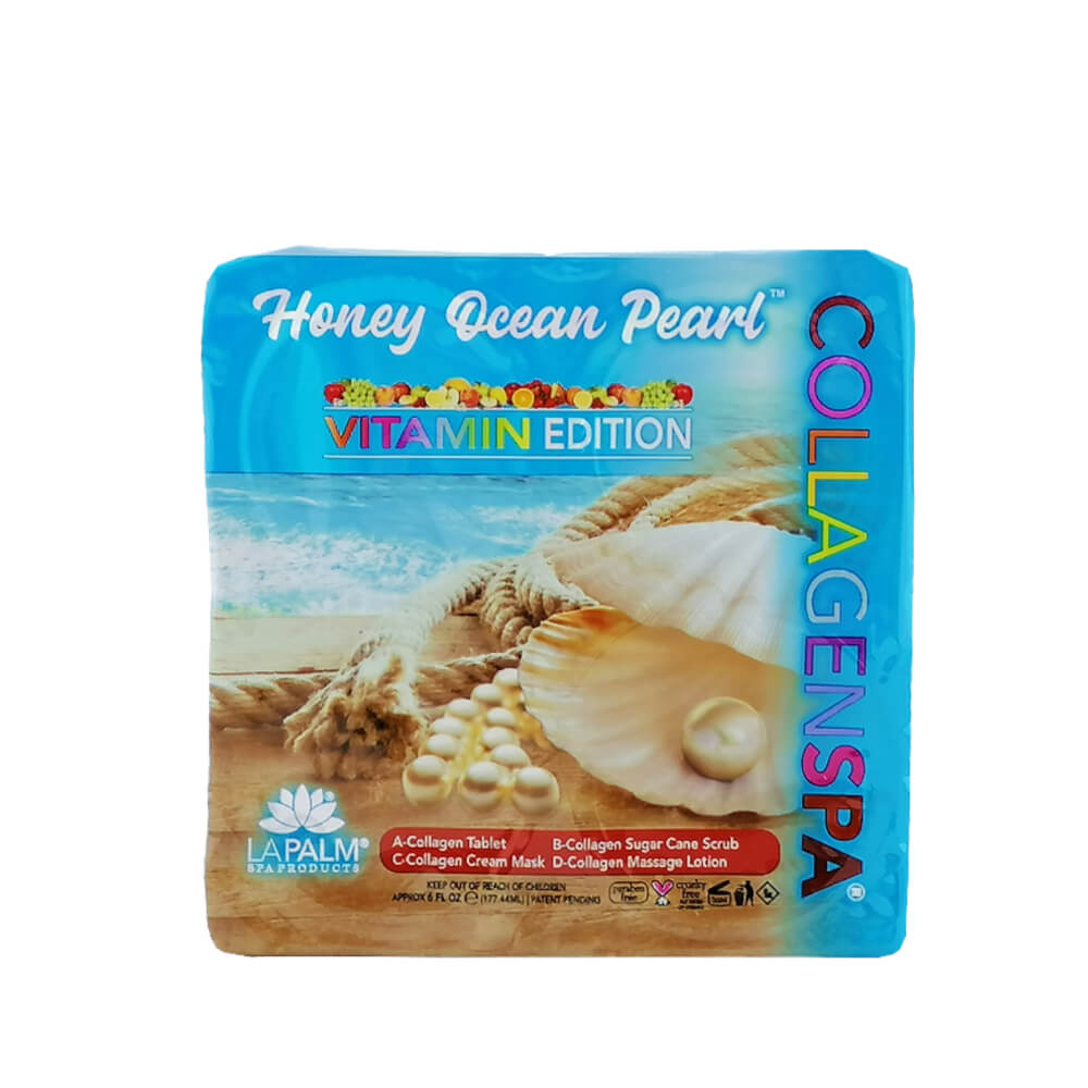 CollagenSpa 4 Step Pedicure Tray - Honey Ocean Pearl Single Pack Front View