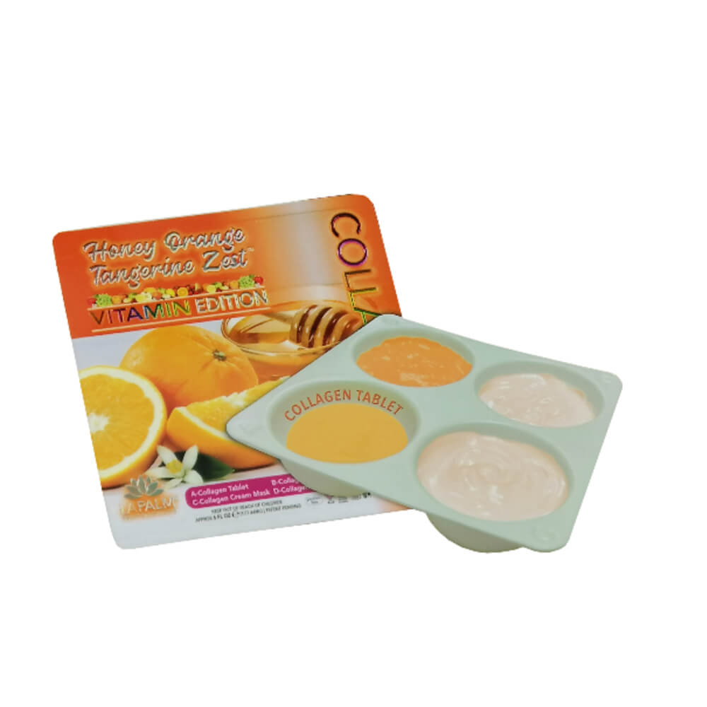 CollagenSpa 4 Step Pedicure Tray - Honey Orange Tangerine Zest Single Pack Content View