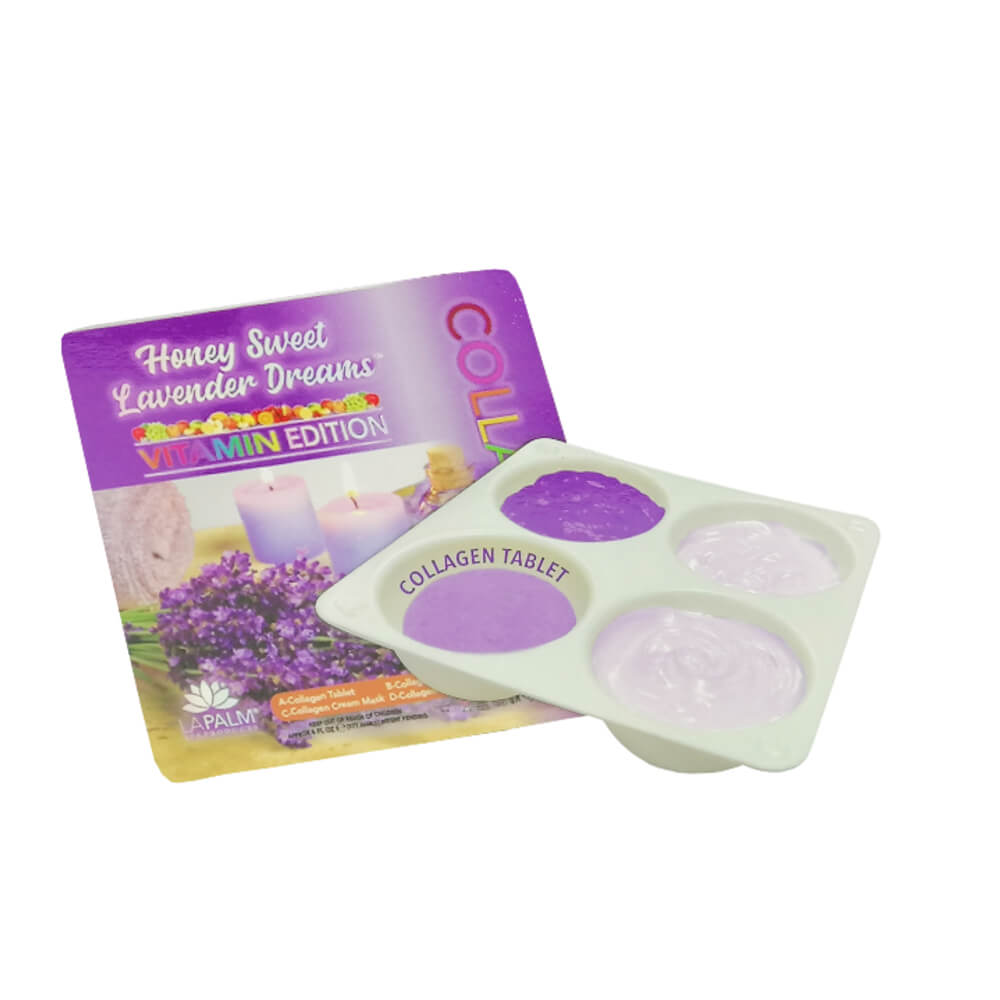 CollagenSpa 4 Step Pedicure Tray - Honey Sweet Lavender Dreams Single Pack Content View