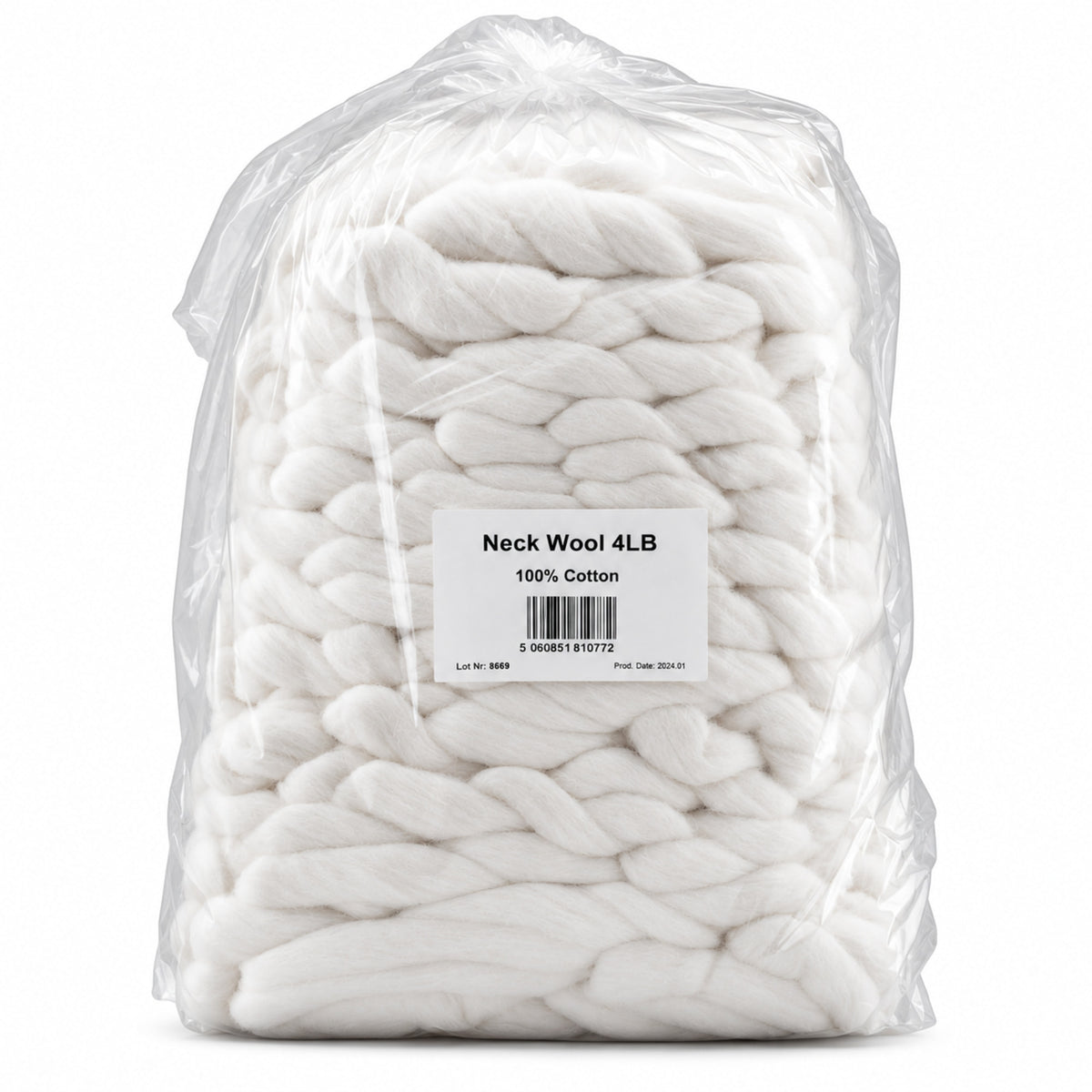 Cotton Neck Wool 4lb 100%