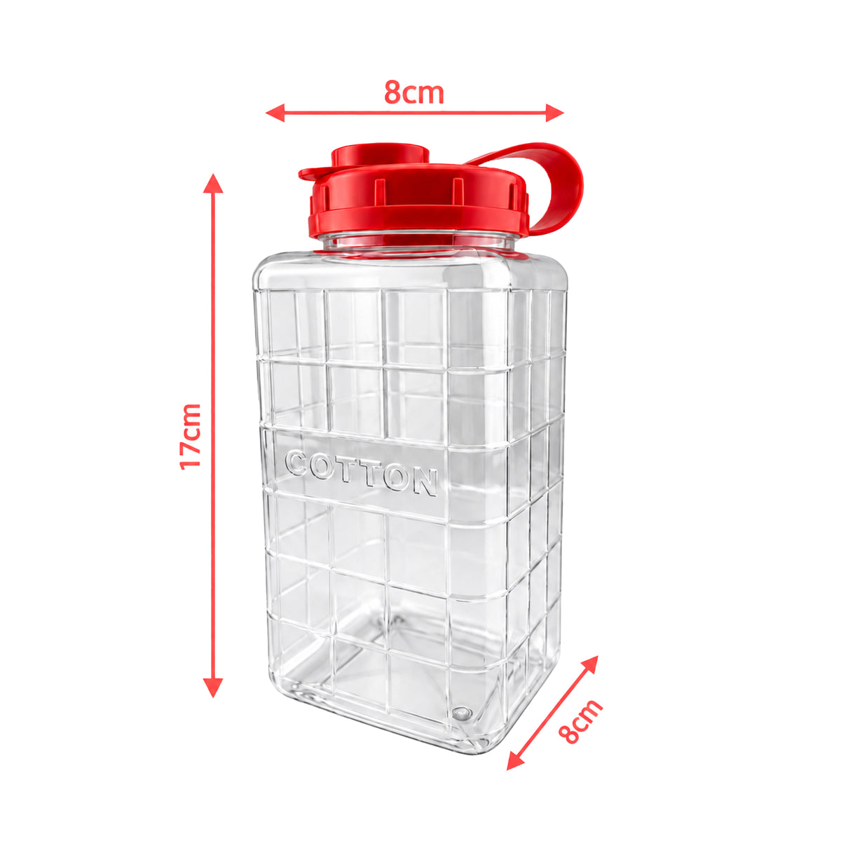 Cotton Wool Holder Dimensions