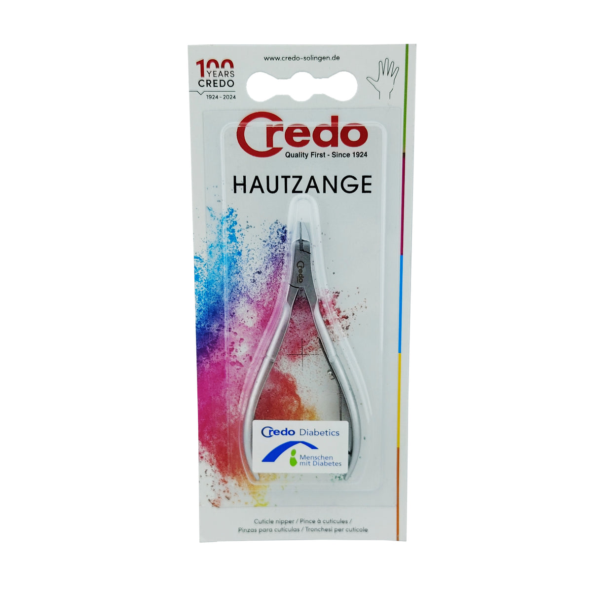 Credo Diabetic Tool Cuticle Nippers Box Front View