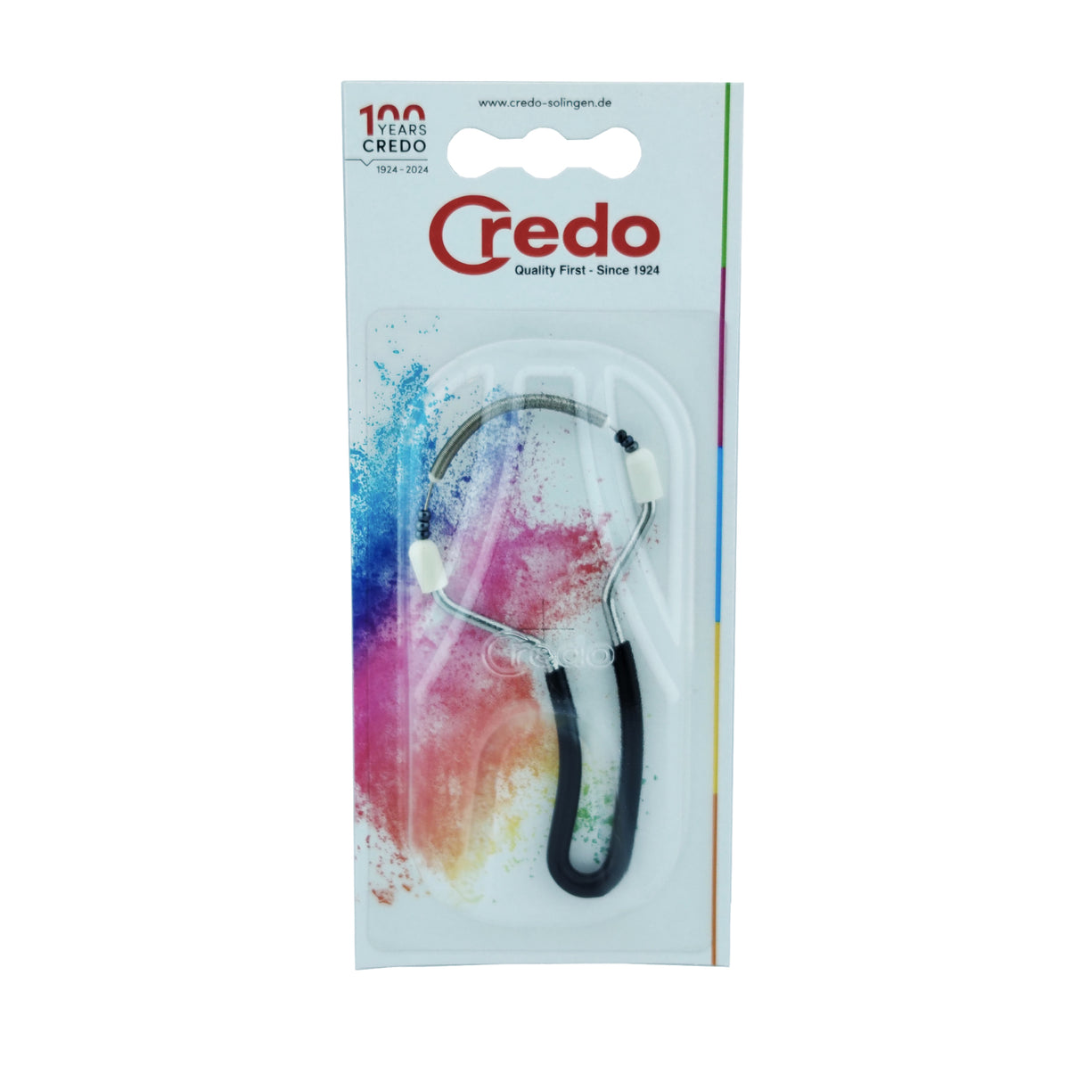 Credo Facial Hair Remover Roller Tool Black Handle Box Front View