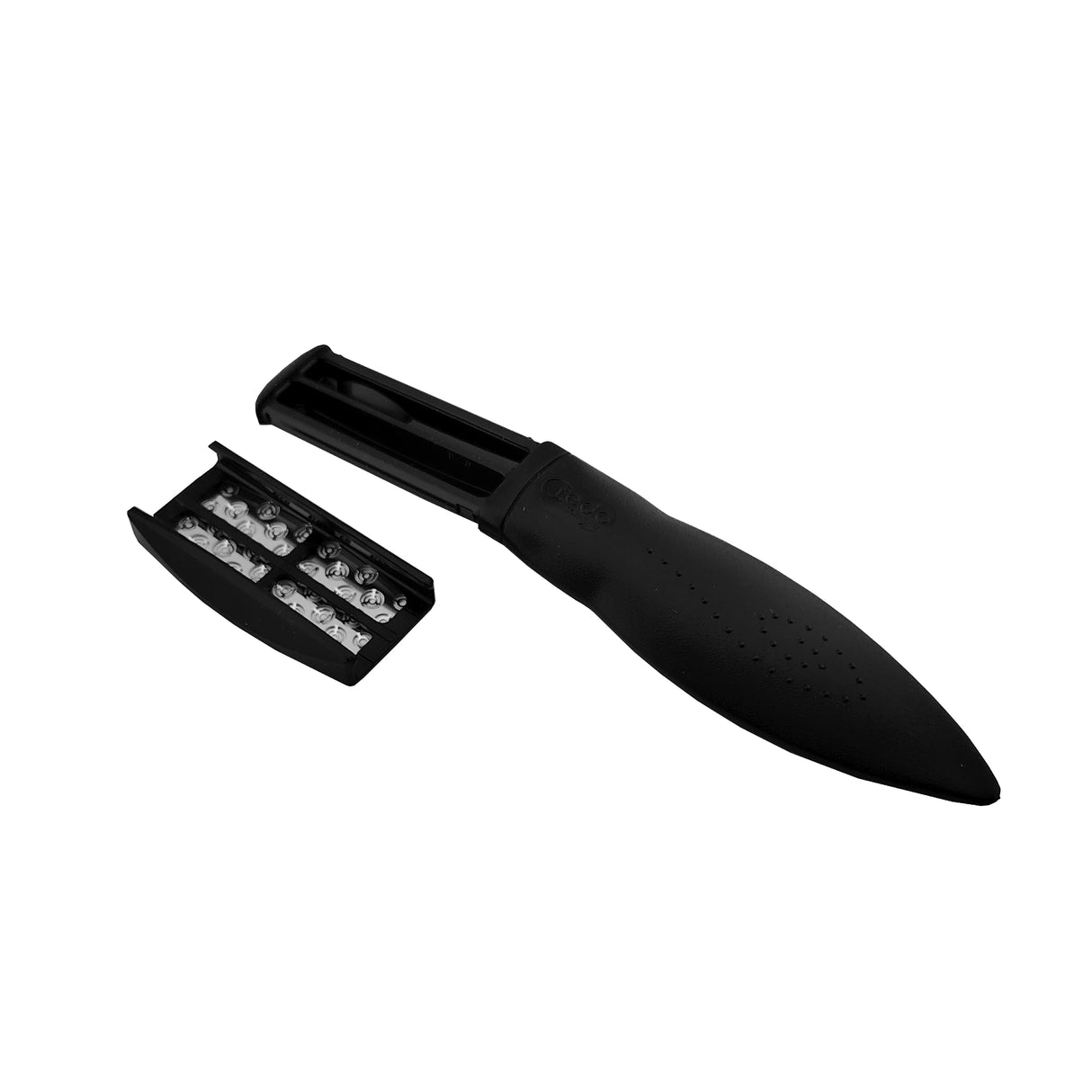 Credo SmartCutter Callus Remover Rasp Black Handle Opened View