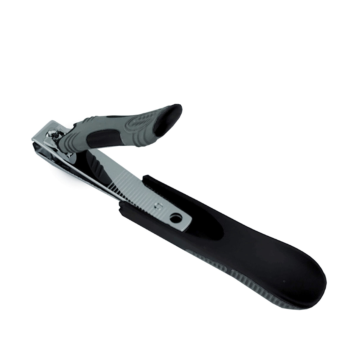 Credo Straight Nail Clippers With Nail Catcher Compartment Top Detached View