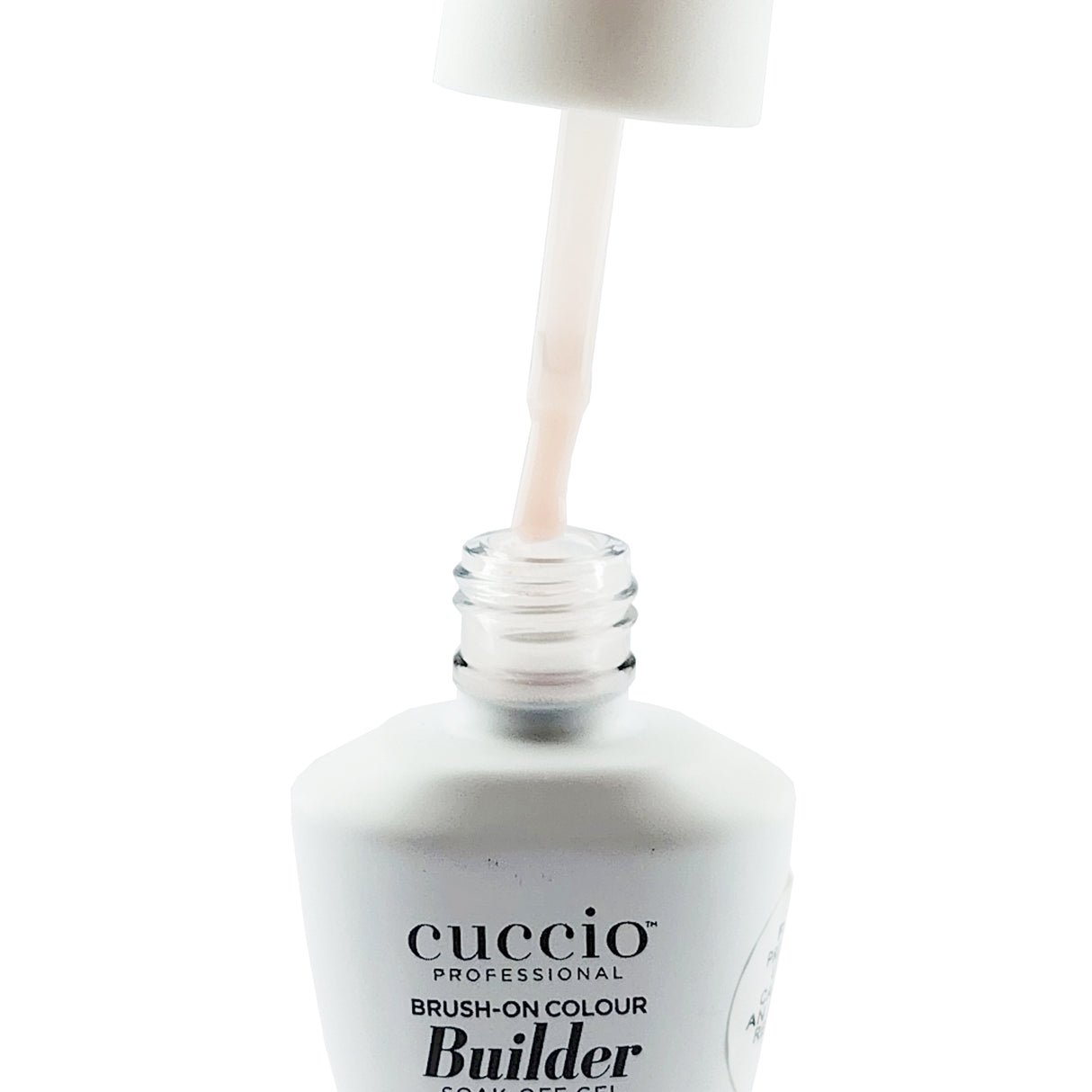 Cuccio Brush On Builder Gel With Calcium - Cashmere Sweater Brush Close Up 13ml 0.43oz