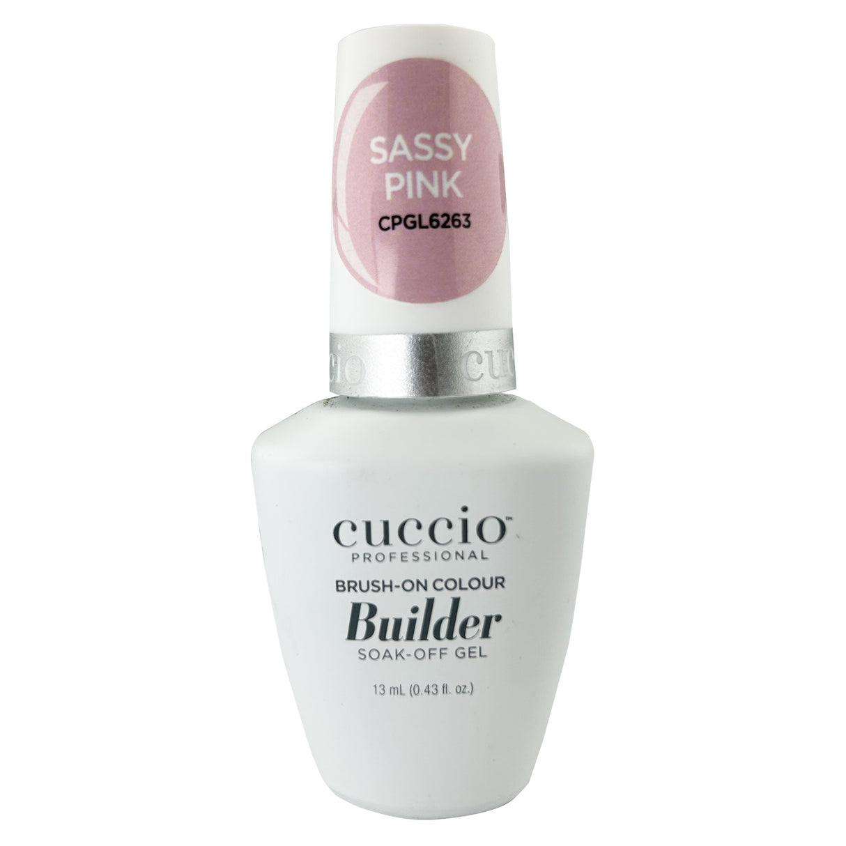 Cuccio Brush On Builder Gel With Calcium - Sassy Pink Bottle 13ml 0.43oz