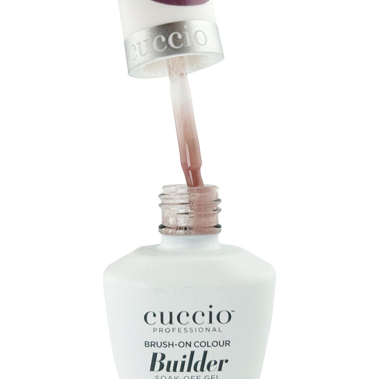 Cuccio Brush On Builder Gel With Calcium - Tan Glow Brush Close Up 13ml 0.43oz