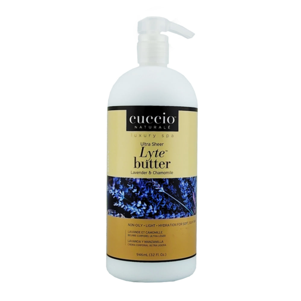 Cuccio Naturale Lyte Body Butter Lotion - Lavender and Chamomile 946ml 32oz