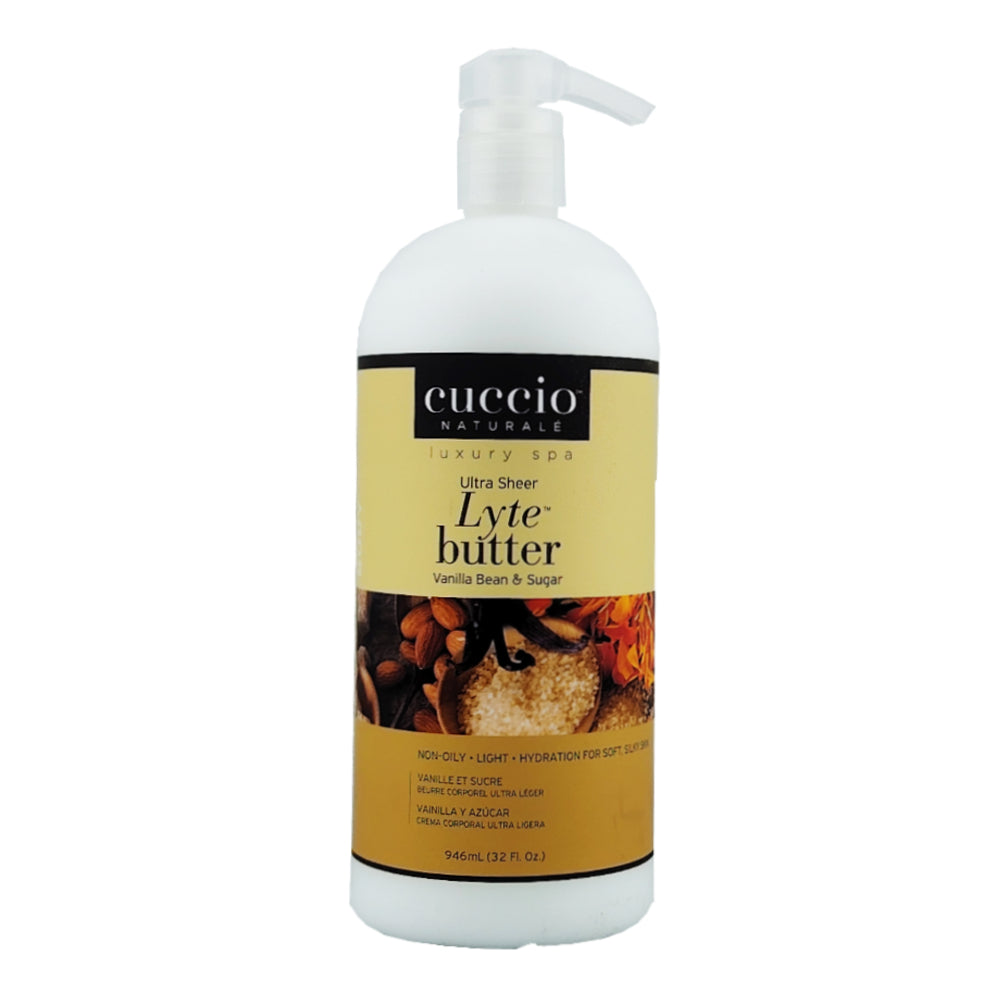 Cuccio Naturale Lyte Body Butter Lotion - Vanilla Bean & Sugar 946ml 32oz