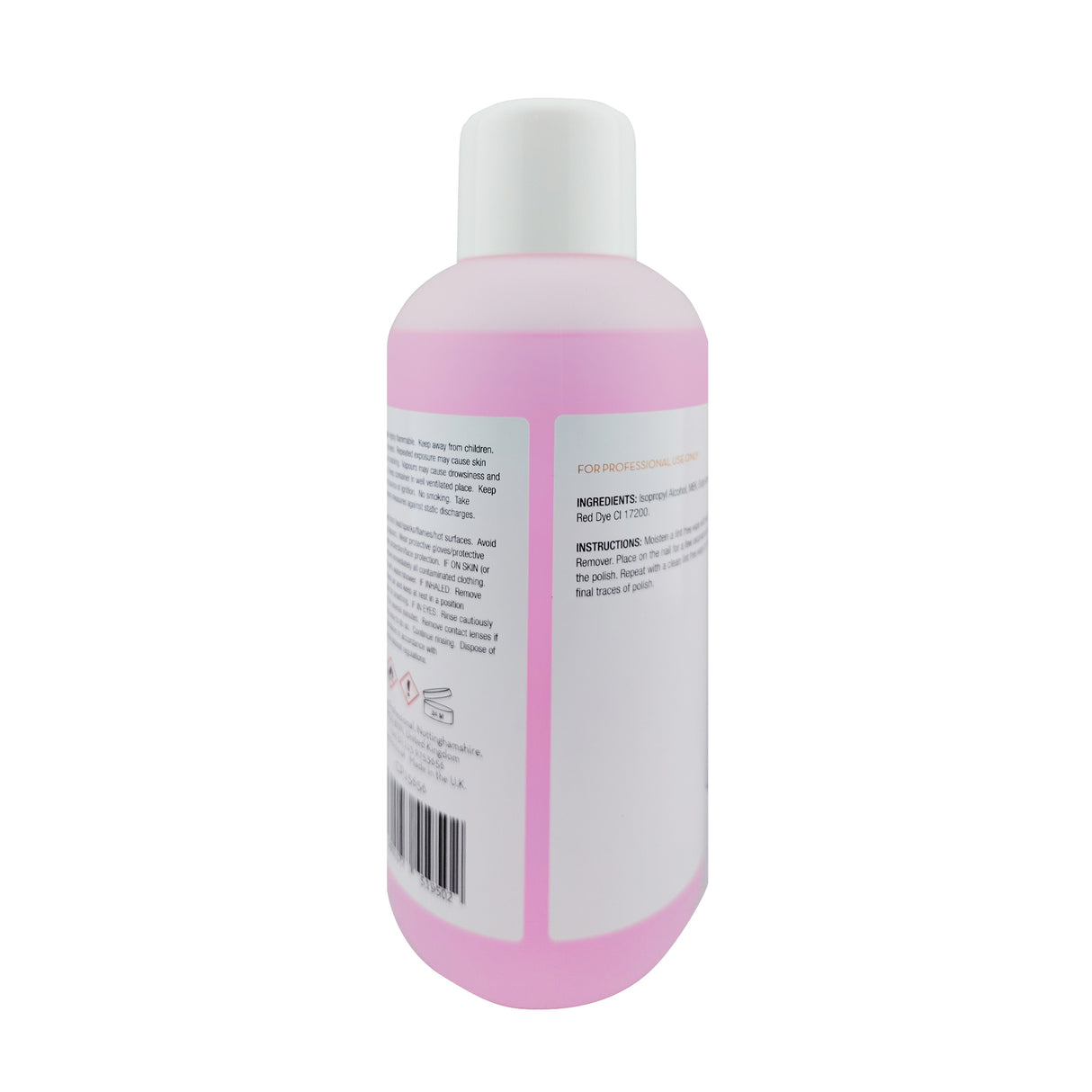Cuccio Non Acetone Nail Polish Remover 1000ml 32oz Back View