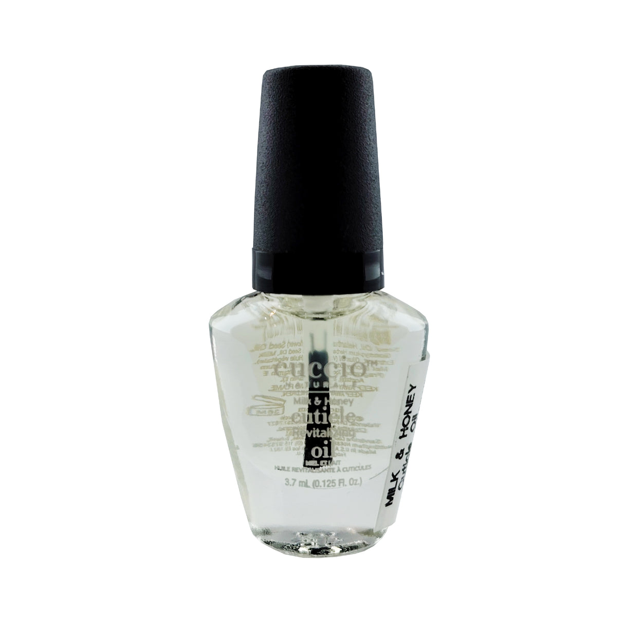 Cuccio Revitalising Mini Cuticle Oil - Milk & Honey 3.7ml 0.125oz Bottle Front View