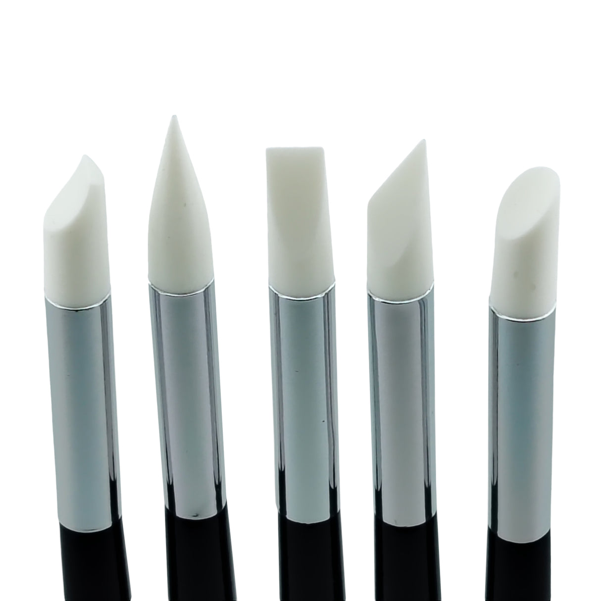 Cuccio Silicone Tip Brush Set Box Close Up View