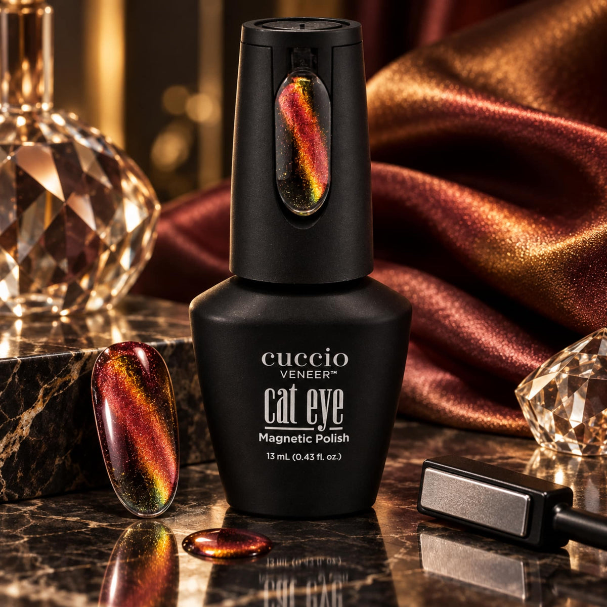 Cuccio Veneer Cat Eyes Magnetic Gel Polish 13ml - Hiss & Tell AI Image