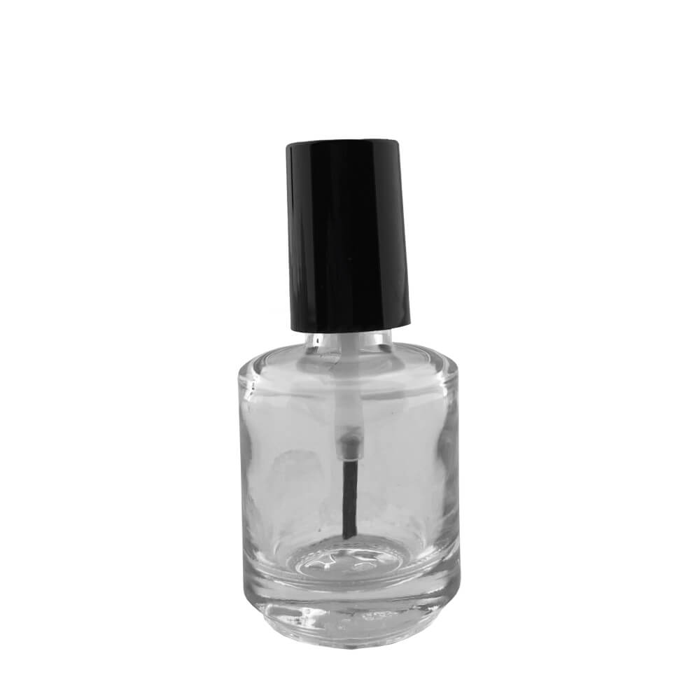 Empty Glass Nail Polish Bottle 15ml Clear