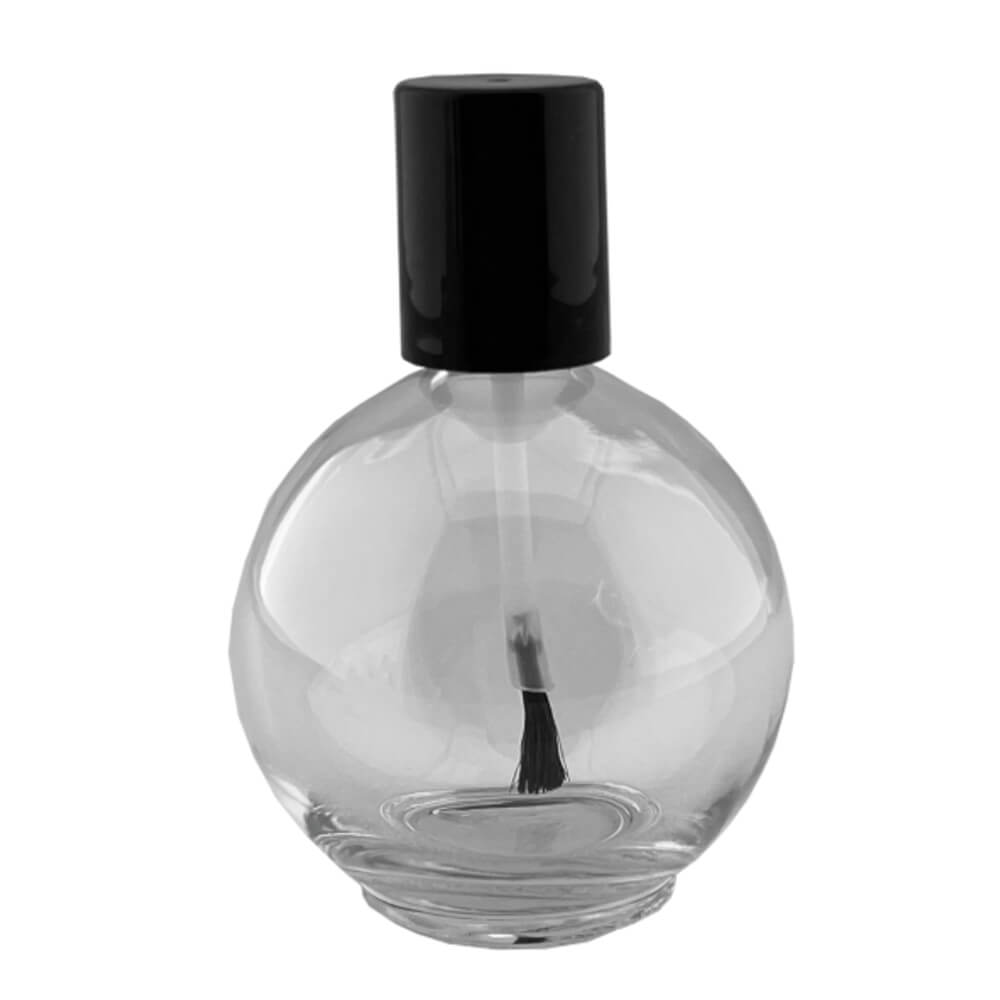 Empty Glass Nail Polish Round Bottle 68ml Clear
