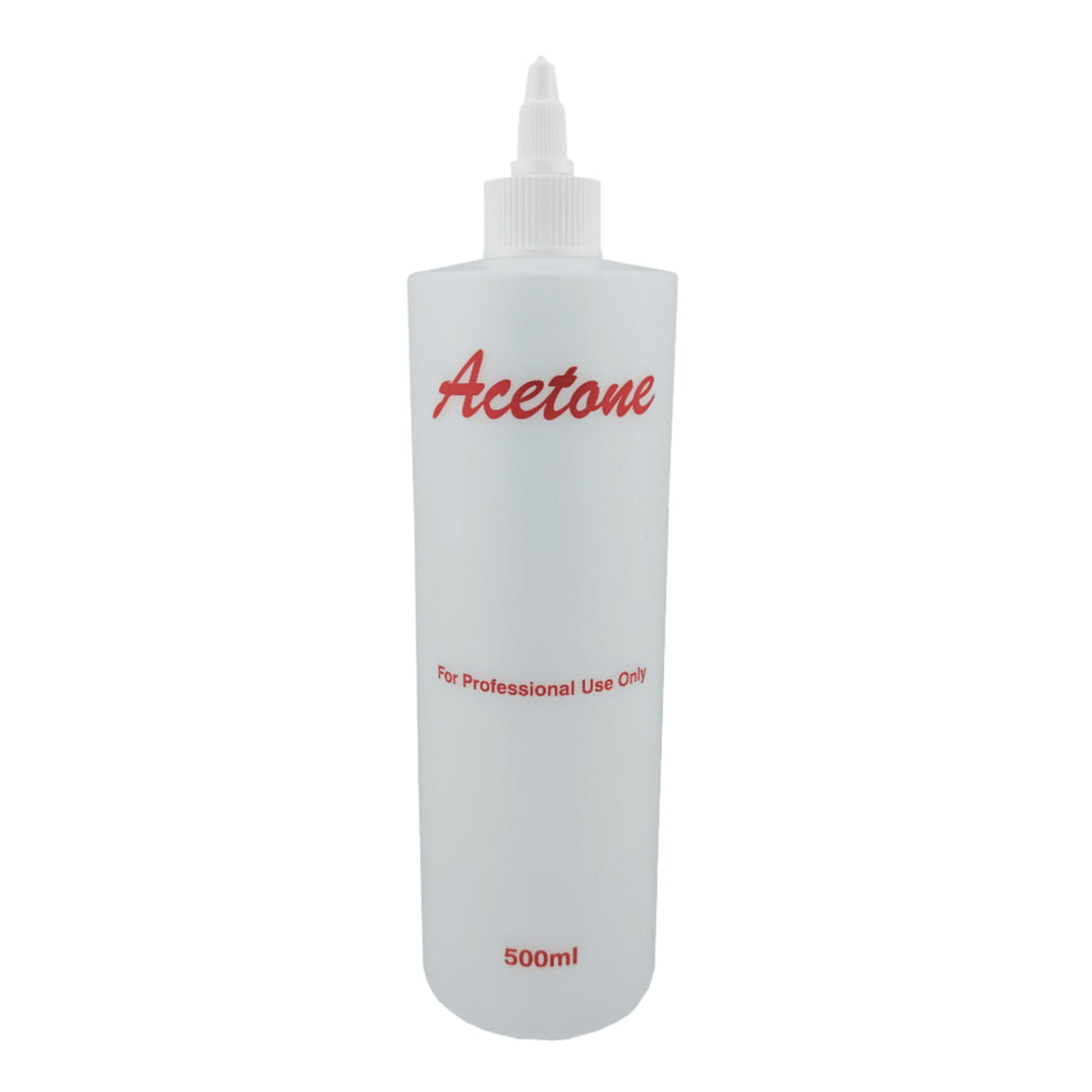 Empty Plastic Natural HDPE Bottle 500ml - Acetone