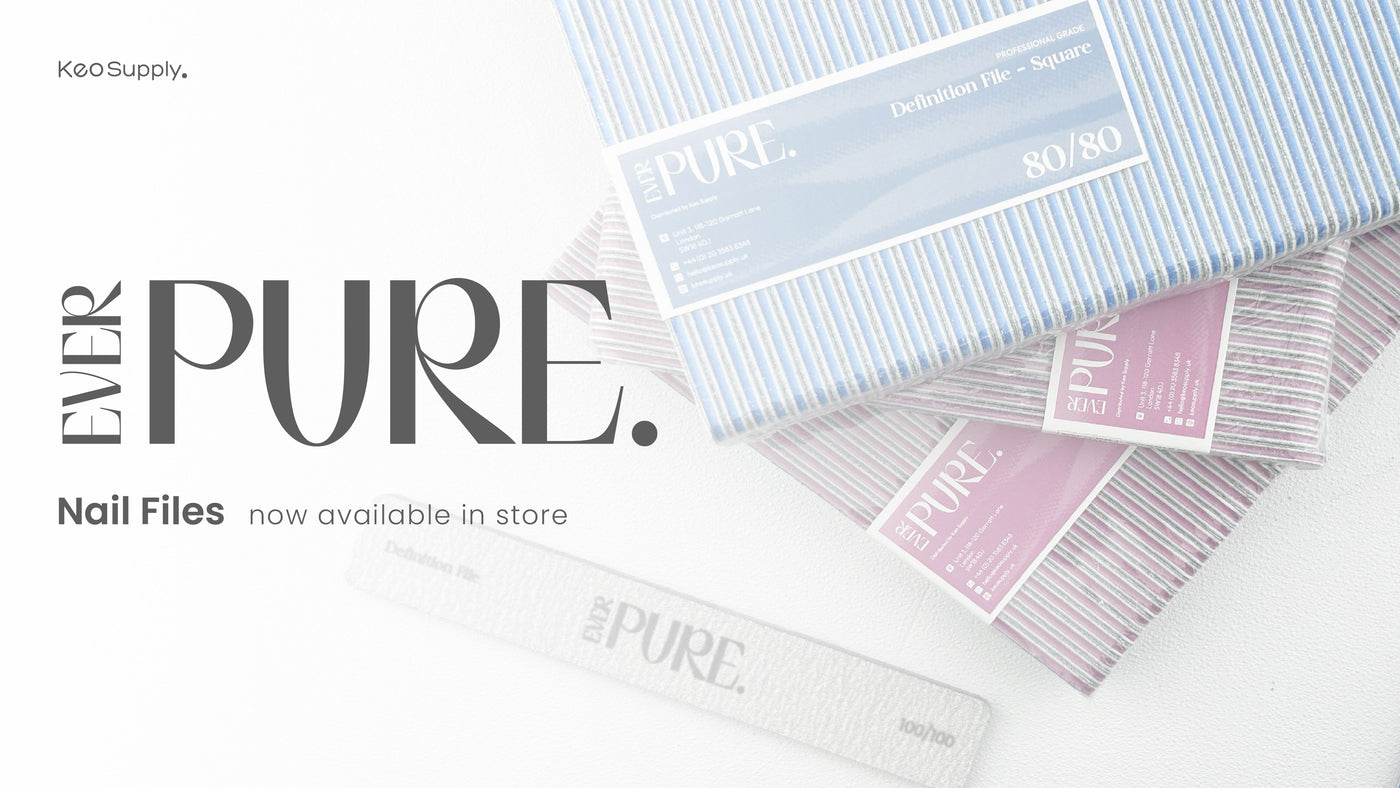 Ever Pure Nail Files Shopify Launch Promotion Banner