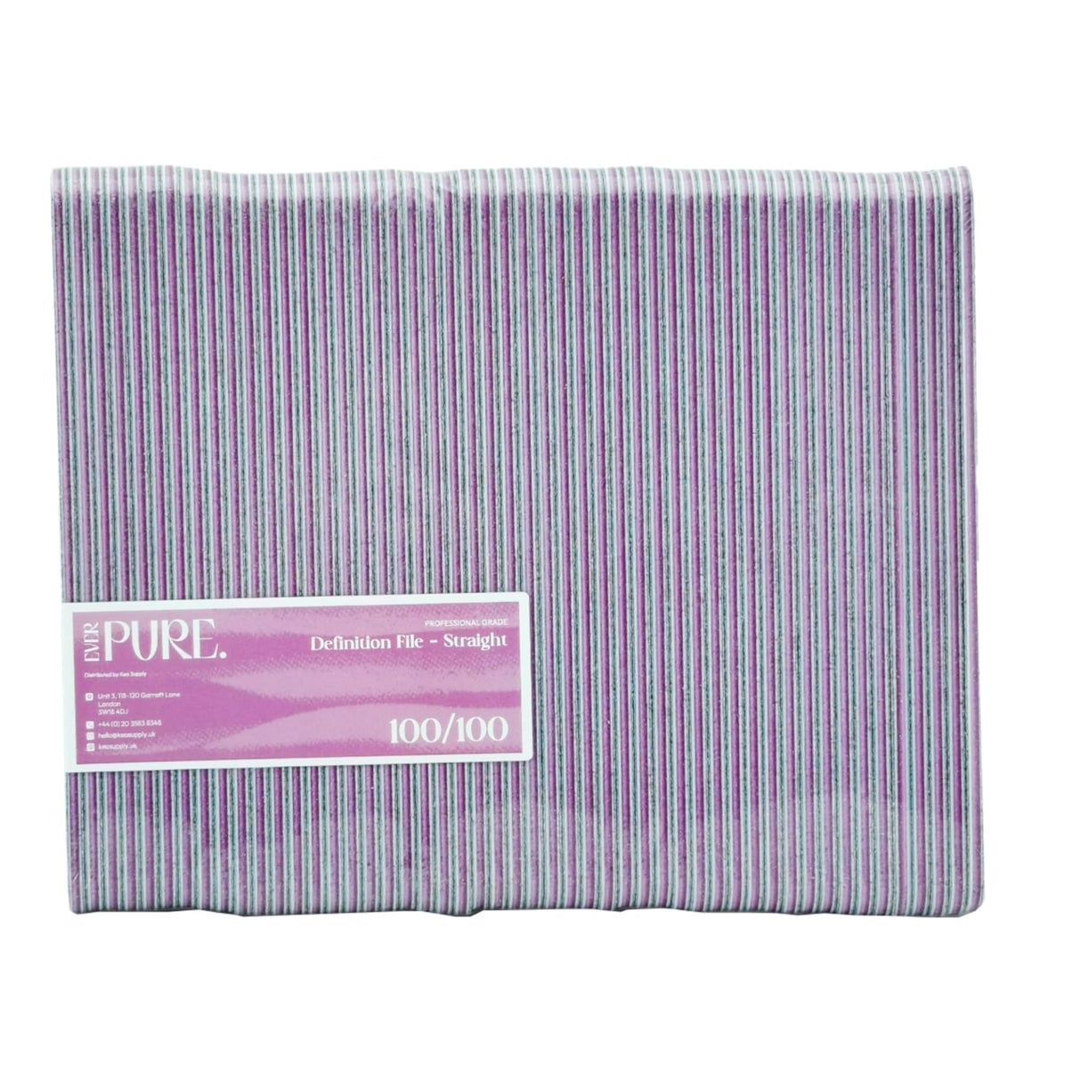 Ever Pure Professional Grade Definition File Straight 100/100 Pack of 50pcs Front View