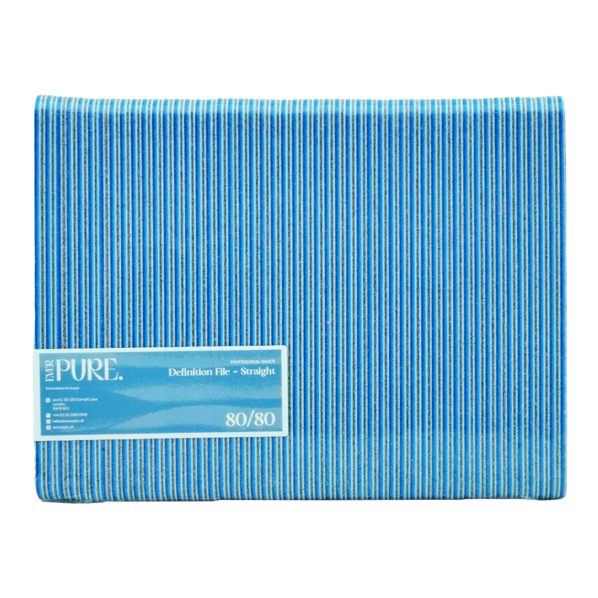 Ever Pure Professional Grade Definition File Straight 80/80 Pack of 50pcs Front View