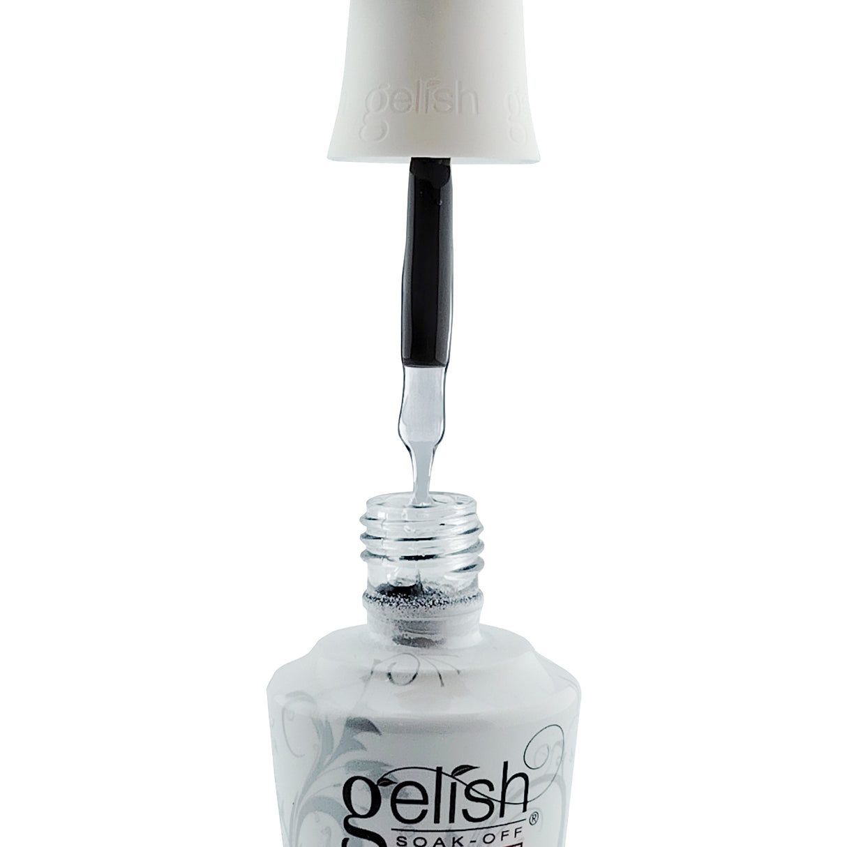 Gelish Brush On Builder Gel - Clear 15ml 0.5oz Showing Brush Colour