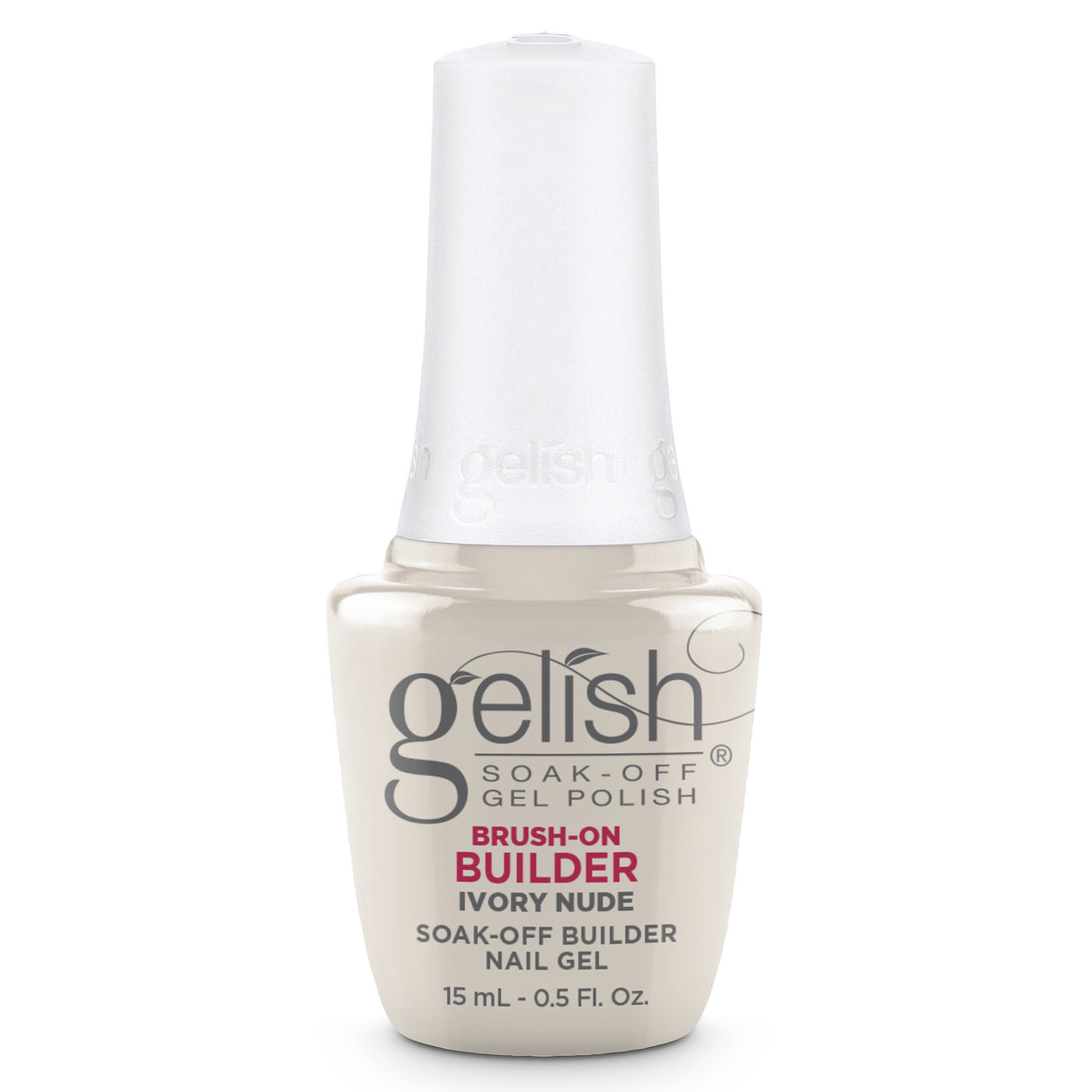 Gelish Brush On Builder Gel - Ivory Nude 15ml 0.5oz Bottle