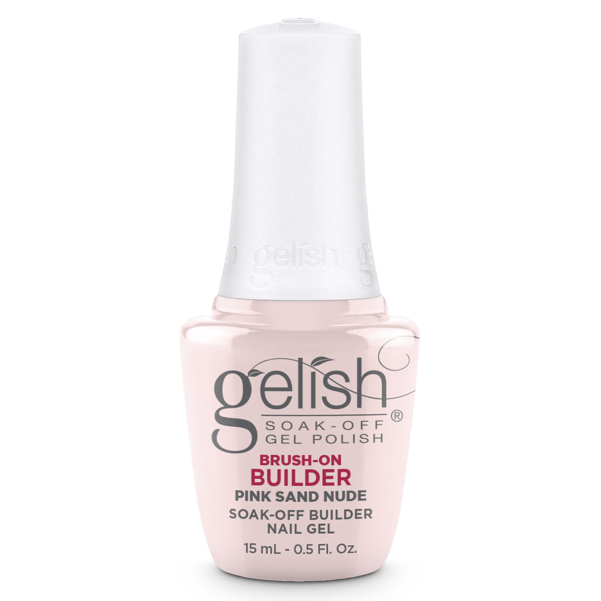Gelish Brush On Builder Gel - Pink Sand Nude 15ml 0.5oz Bottle