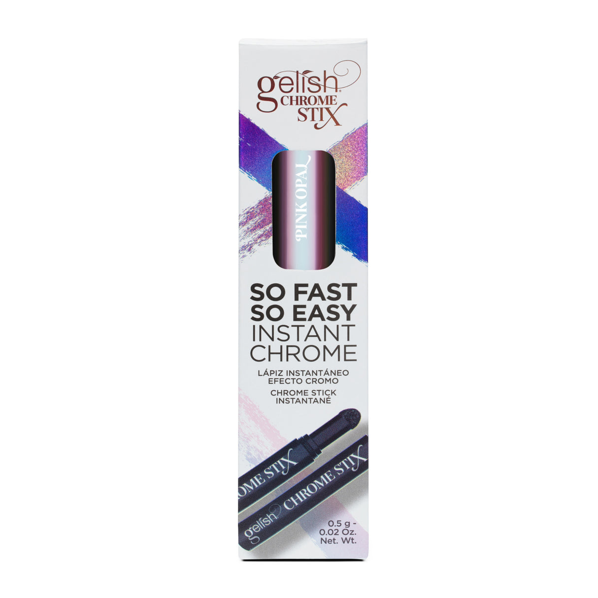 Gelish Chrome Stix - Pink Opal Box Front View