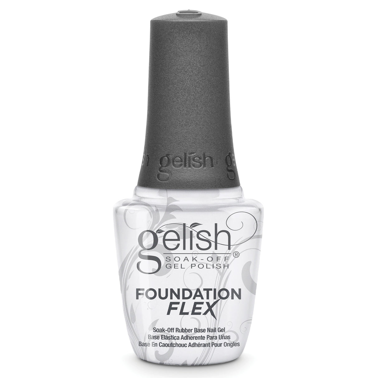 Gelish Foundation Flex Rubber Base Gel - Clear 15ml 0.5oz Bottle
