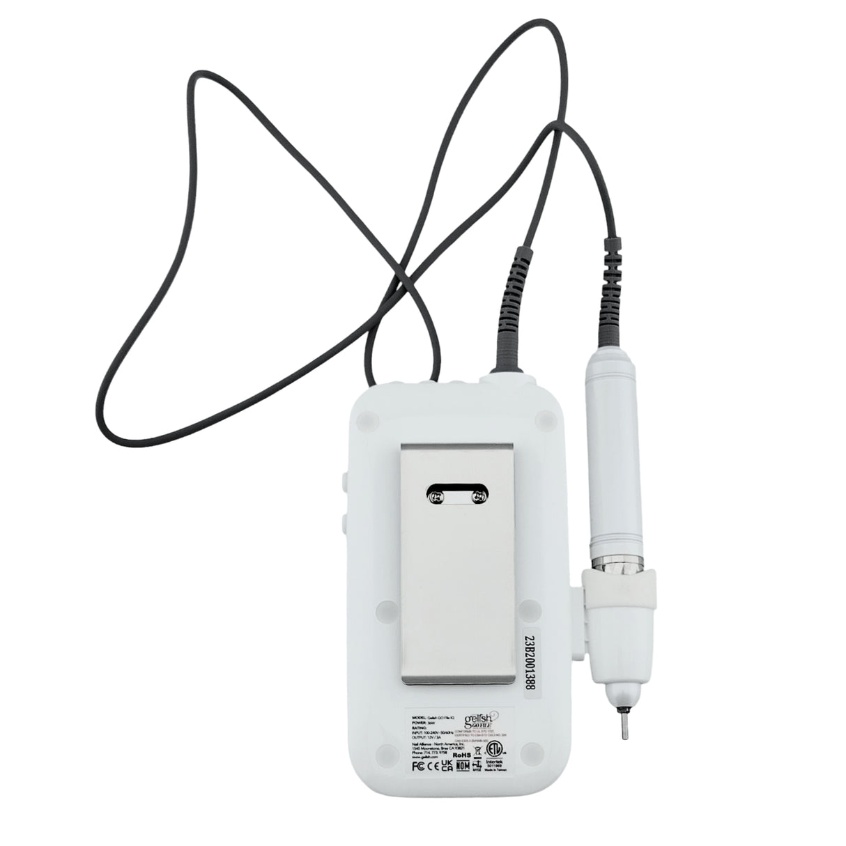 Gelish Go File IQ Portable Electric Nail File Machine - Back View