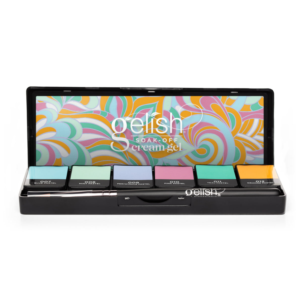 Gelish Nail Art Cream Gel (6pcs) Kit - Pretty Pastels Front View