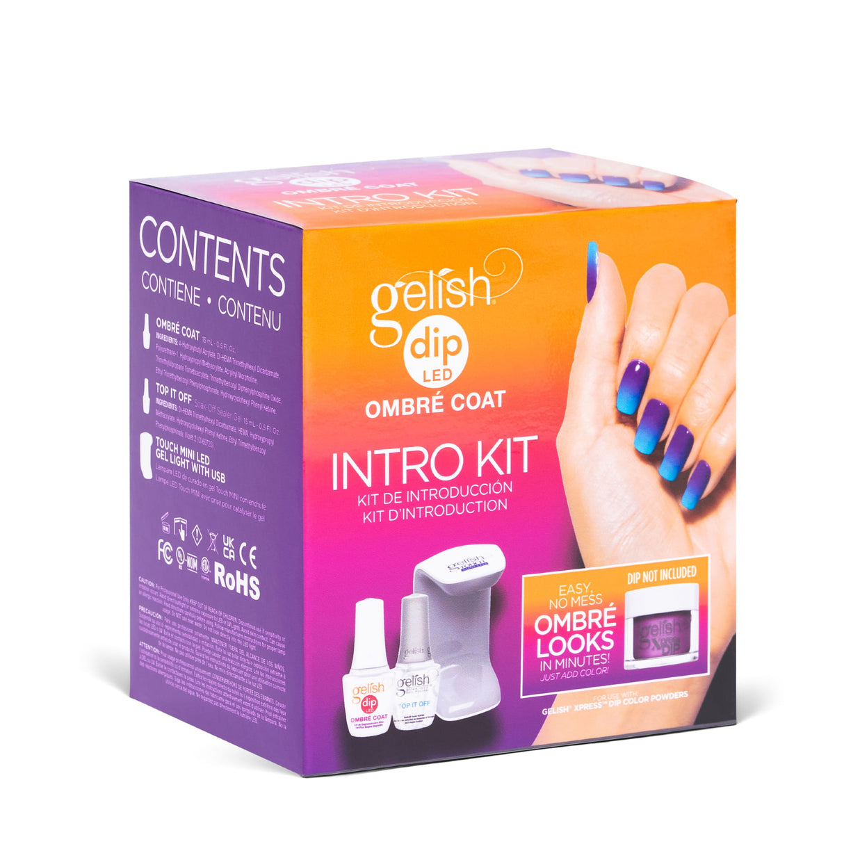 Gelish Ombre Coat Intro Kit Box Side View