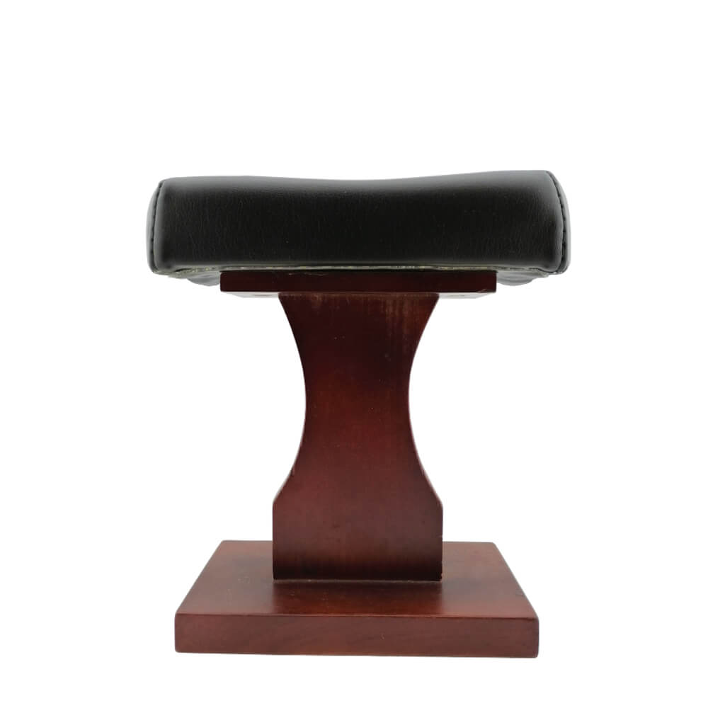 Handcrafted Wooden Pedicure Foot Rest Front View