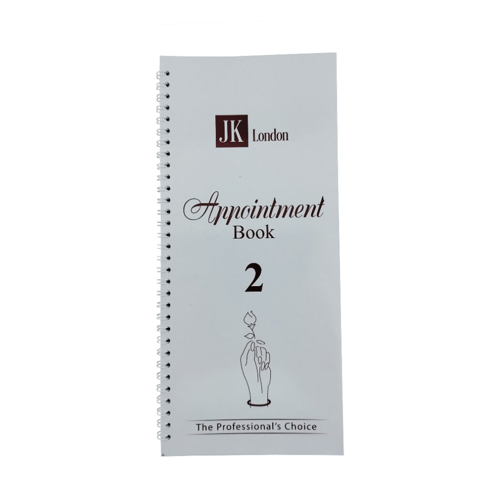 JK London 2 Column Salon Appointment Book Front View