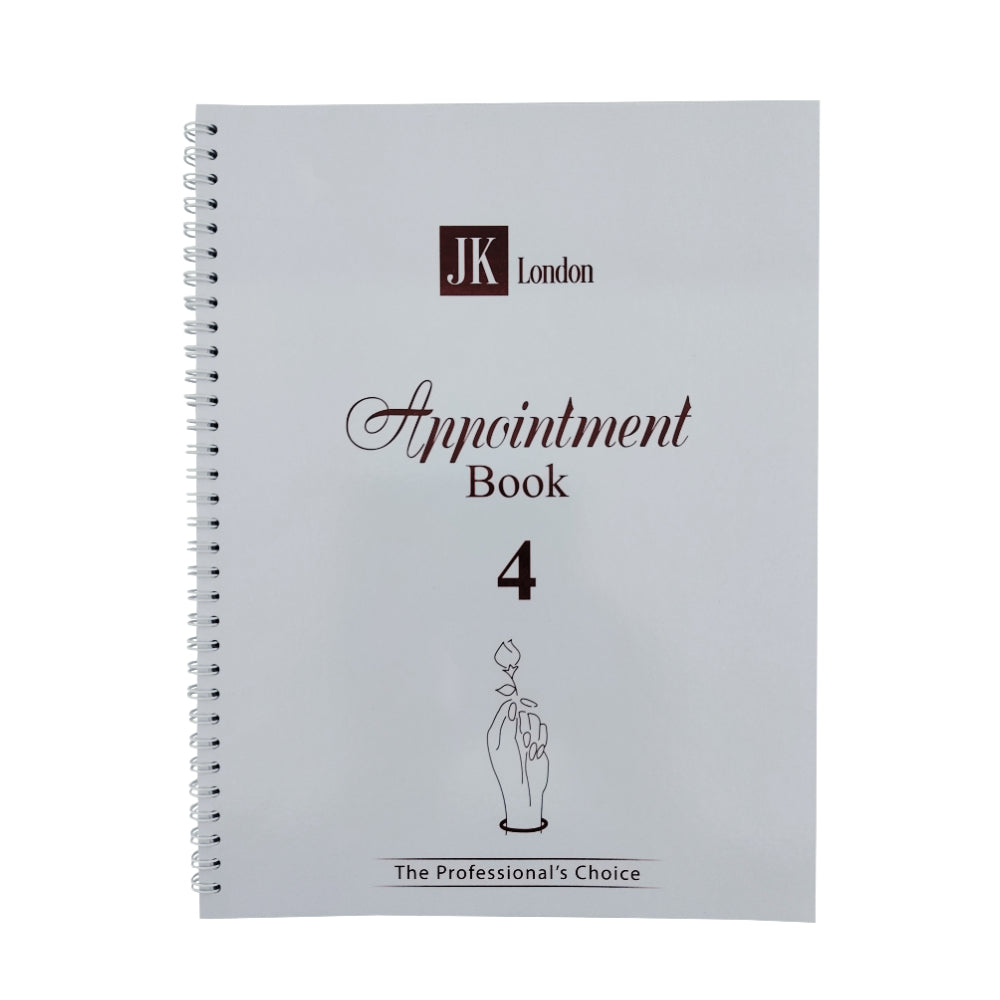JK London 4 Column Salon Appointment Book Front View