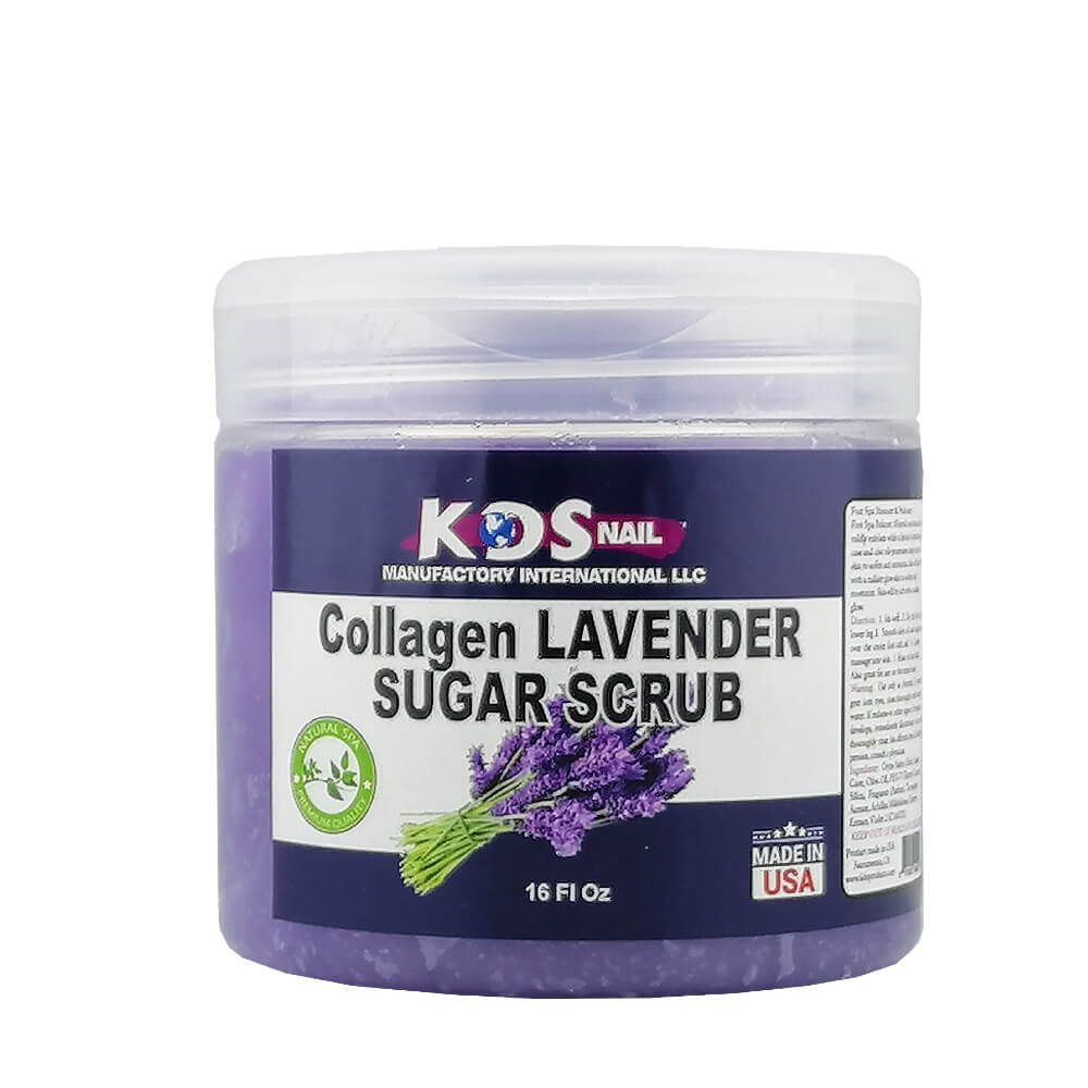 KDS Collagen Pedicure Sugar Scrub (16oz) Lavender