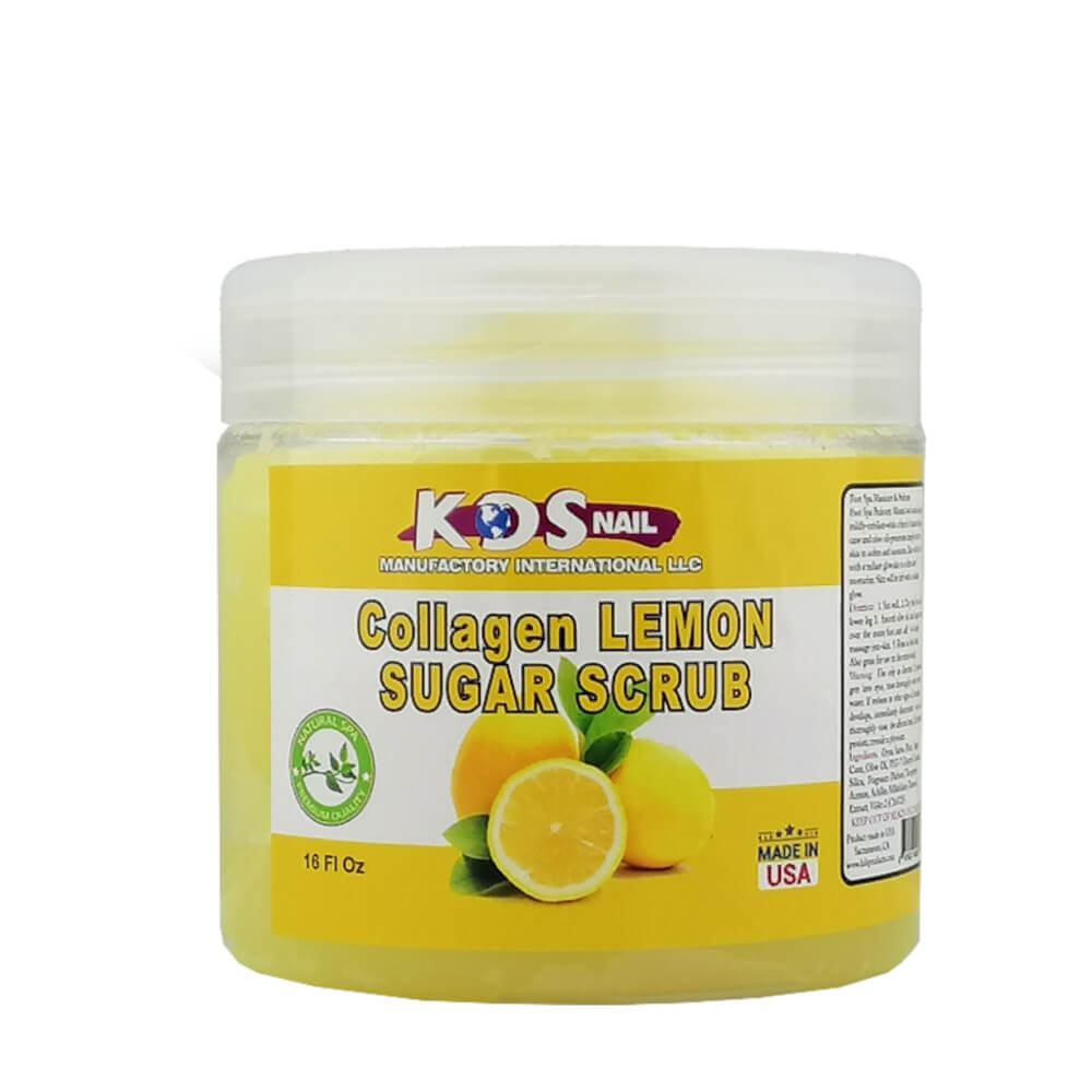 KDS Collagen Pedicure Sugar Scrub (16oz) Lemon