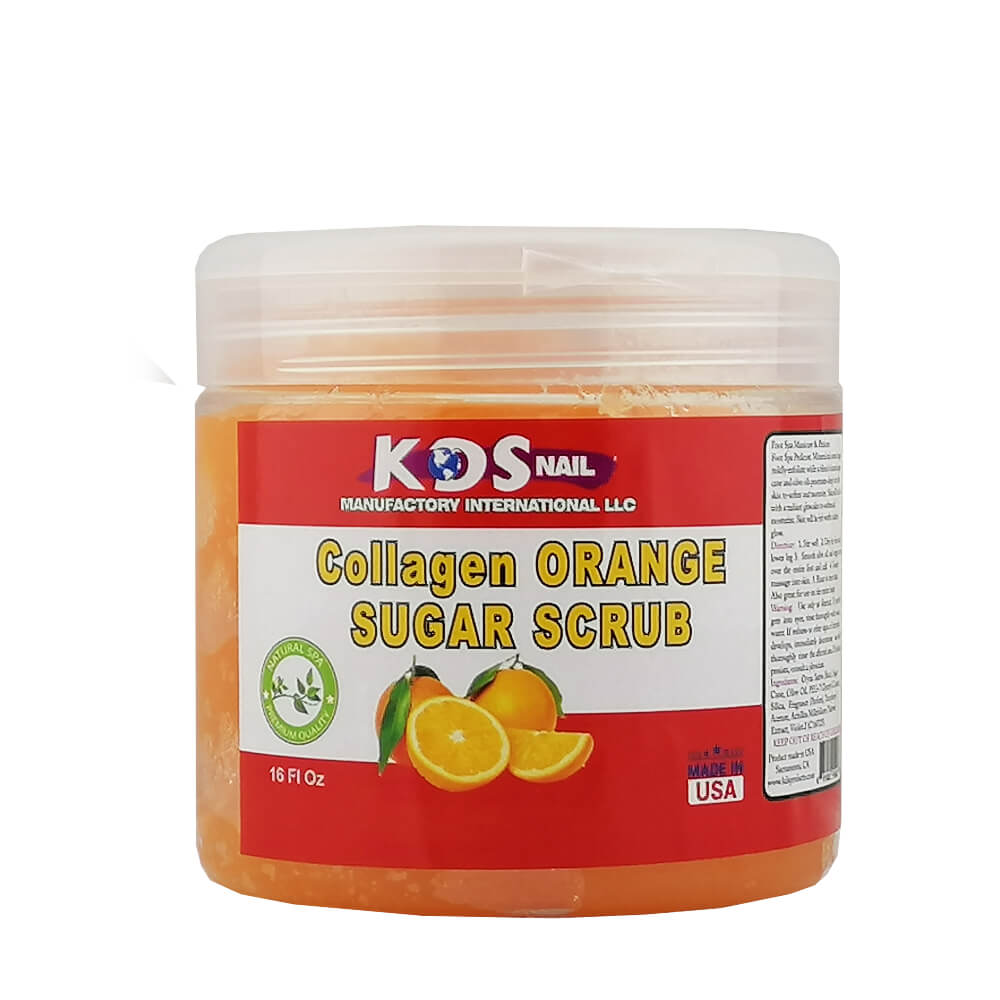 KDS Collagen Pedicure Sugar Scrub (16oz) Orange